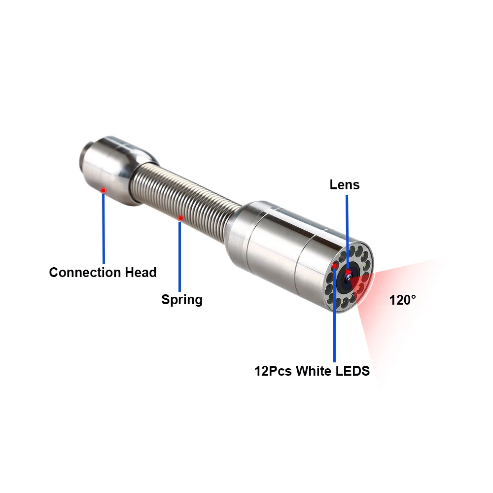 Высокое качество 7 дюймов монитор 20 м Стекловолоконный кабель канализационная труба Инспекционная камера система используется для подземного осмотра труб