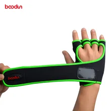 Boodun перчатки для тренажерного зала с половинным пальцем, перчатки для тренировки с поднятием тяжестей, противоскользящие, для фитнеса, спортивные, для бодибилдинга, для тренажерного зала, защита для ладоней