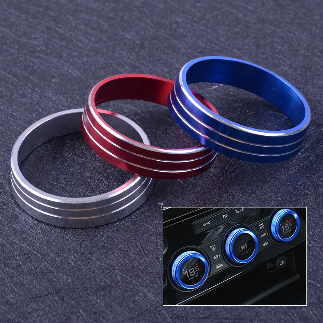 CITALL A/C Heater Climate Control Switch Panel Buttons Knobs Cover Trim