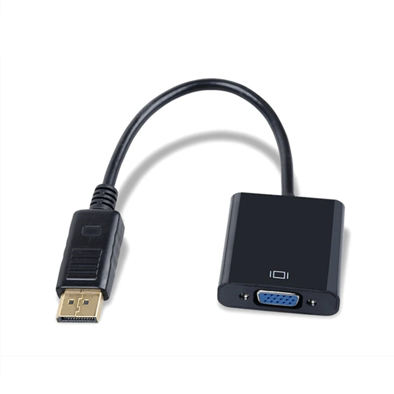 Trumsoon DP to VGA Adapter DisplayPort to VGA Cable Adapter Male to Female Converter 1080P for HDTV Laptop PC Projector