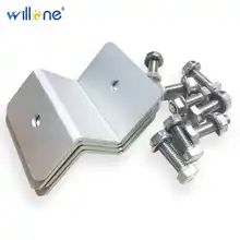 Willone 5 set Free shipping Solar Panel Mounting Bracket Z Shape Aluminum Bracket for RV Installation