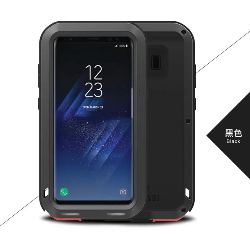 

For Samsung Galaxy S8 5.8" G9500 LOVE MEI Original Shockproof Dirtproof Aluminum Metal Case For Galaxy S8 Lovemei