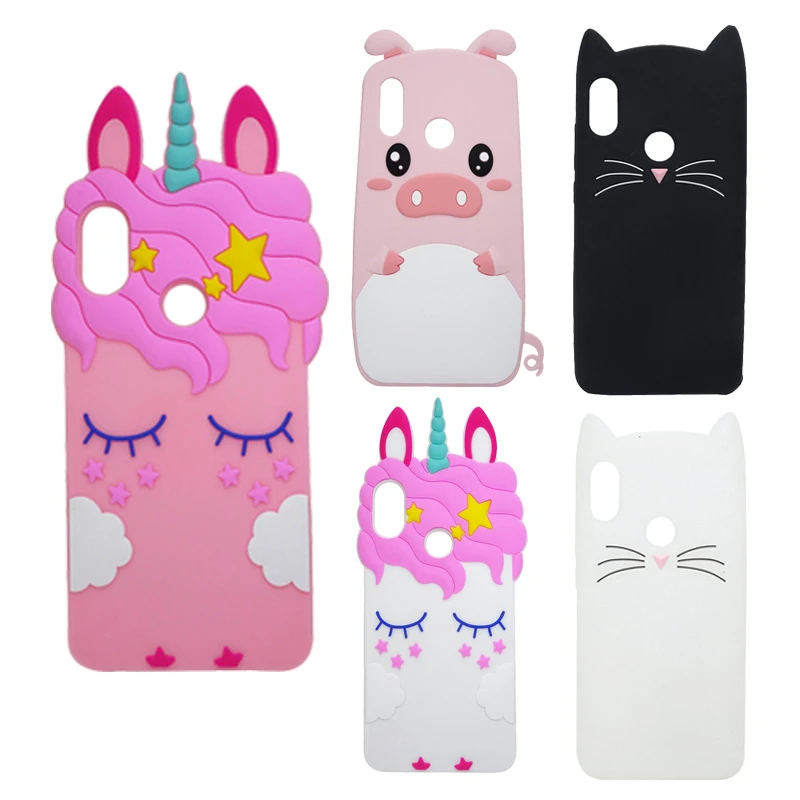 

For Huawei Honor 8X Case Soft Silicone Cartoon Lucky Cat Unicorn Cover Honor 8X 6.5" Housing Phone Case For Huawei Honor8X Coque
