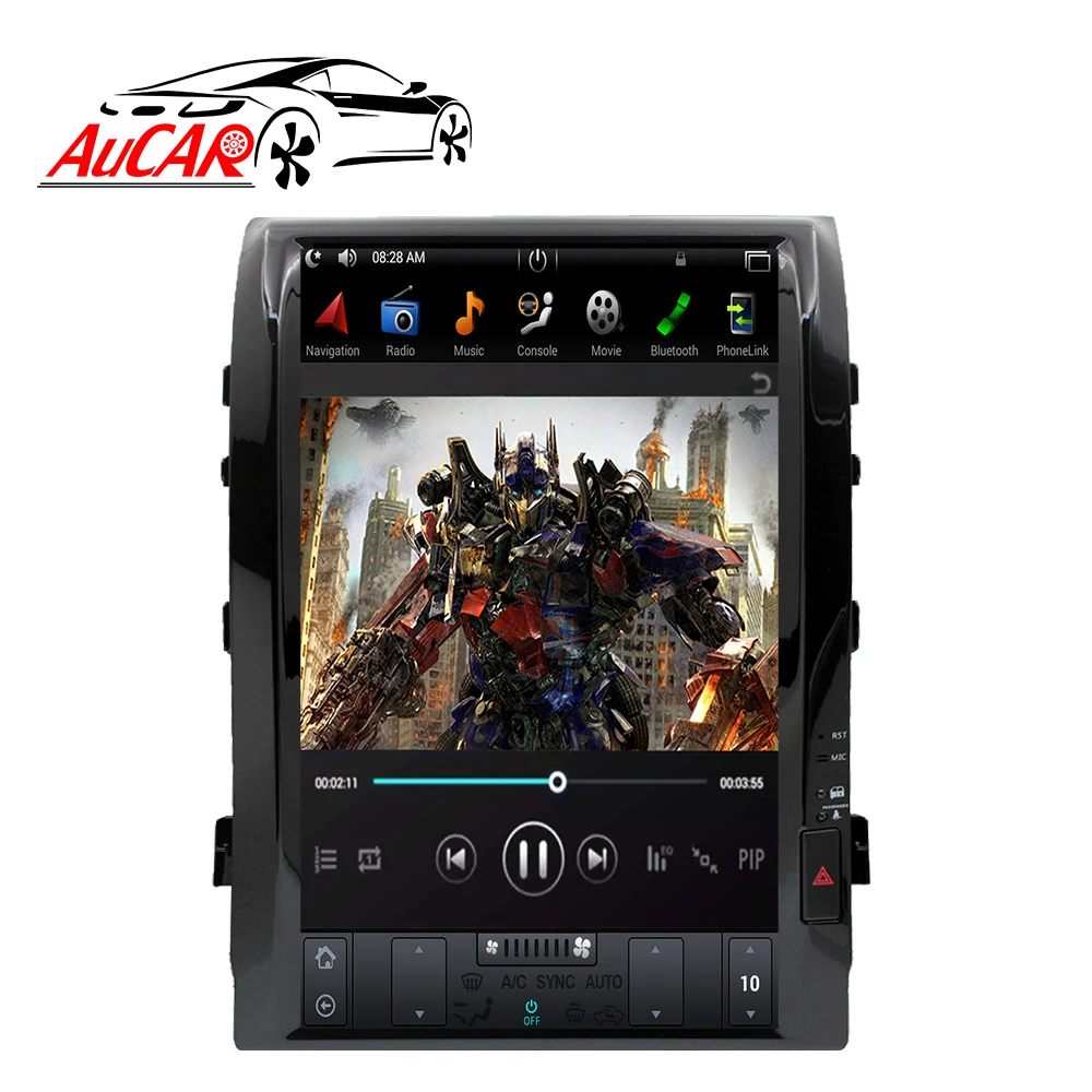 Clearance 2 DIN Android 8.1 Tesla 16" car radio for Toyota Land Cruiser 200 LC 200 2008 - 2015 1 DIN cassette player autoradio stereo HDMI 3