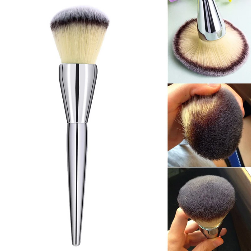 

GUJHUI Brand Very Big Beauty Makeup Brush Powder Blusher Brushes Aluminum Brushes Soft Foundation Round Make Up Brushes Cosmetic