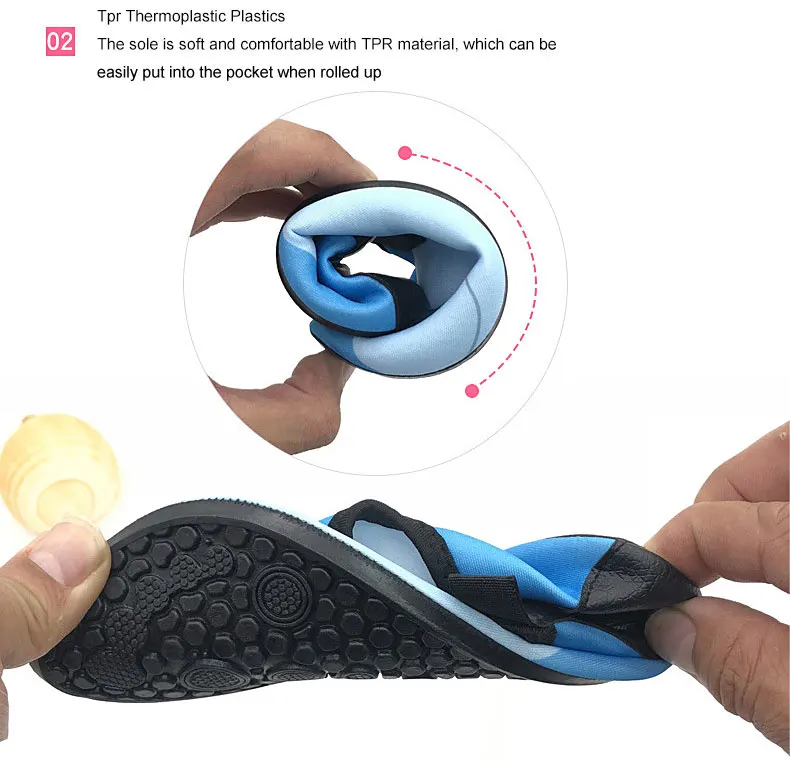 1 (9)Kids Quick Drying Wading Shoes Swim Water Footwear Barefoot LightWeight Aqua Socks For Kids' Sneakers Children Slippers