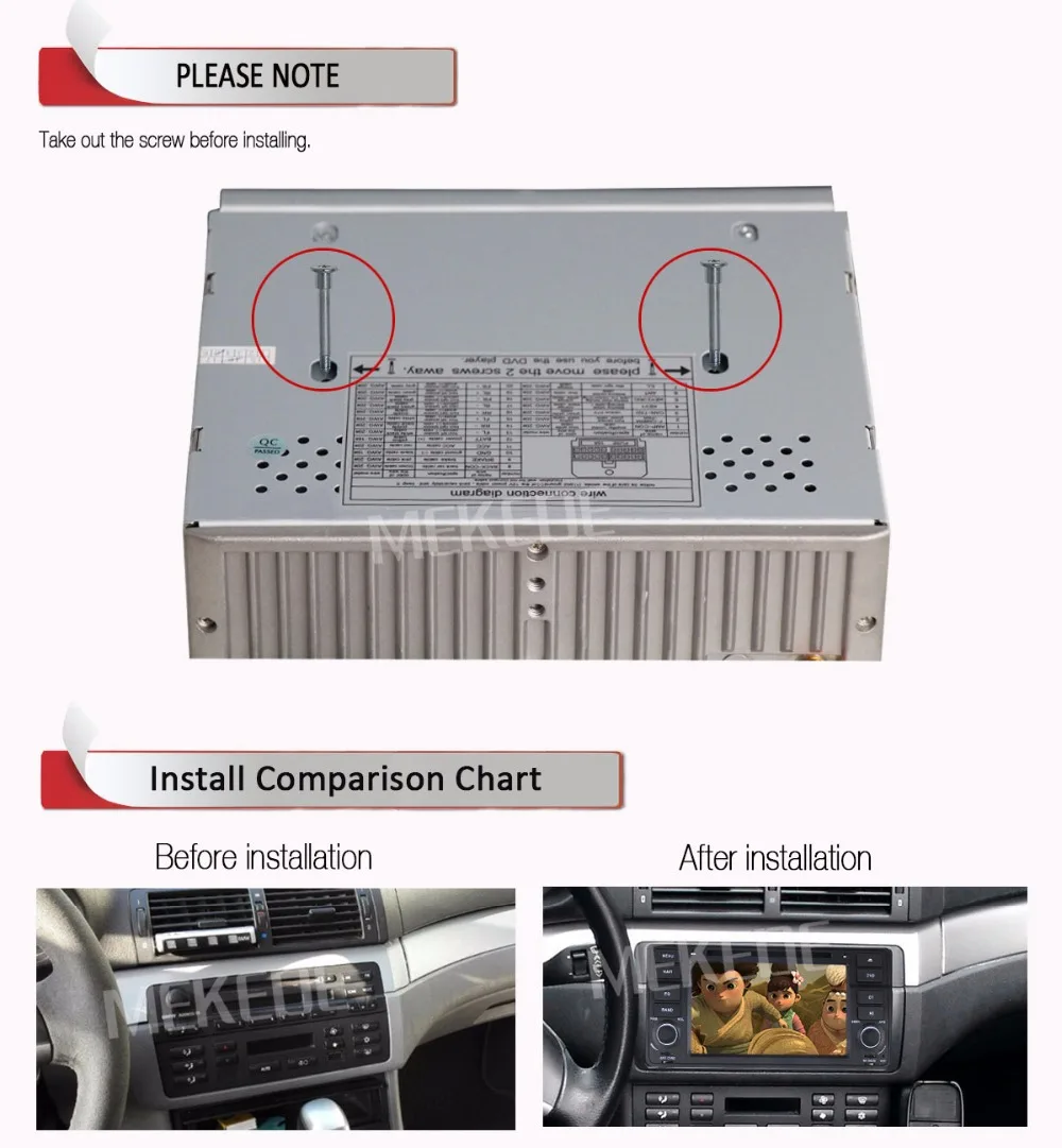 Sale NaviFly 4G LTE Android8.1 Quad Core Car Radio DVD GPS Navigation Stereo for BMW E46 3 Series M3 1998-2006 RAM 2GB HD 1024*600 31