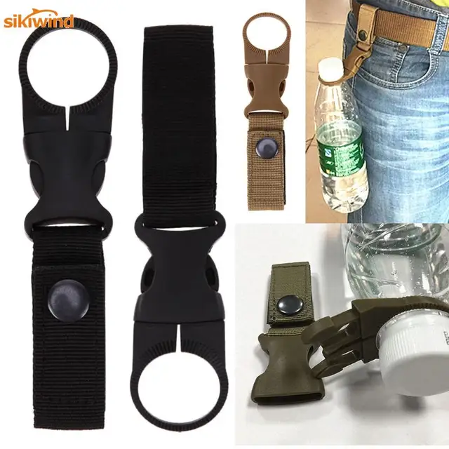 Multifunction Molle Webbing Backpack Hanger Hook Carabiner Water Bottle Camping Hike EDC Buckle Hook Holder Travel Kit Tool Clip