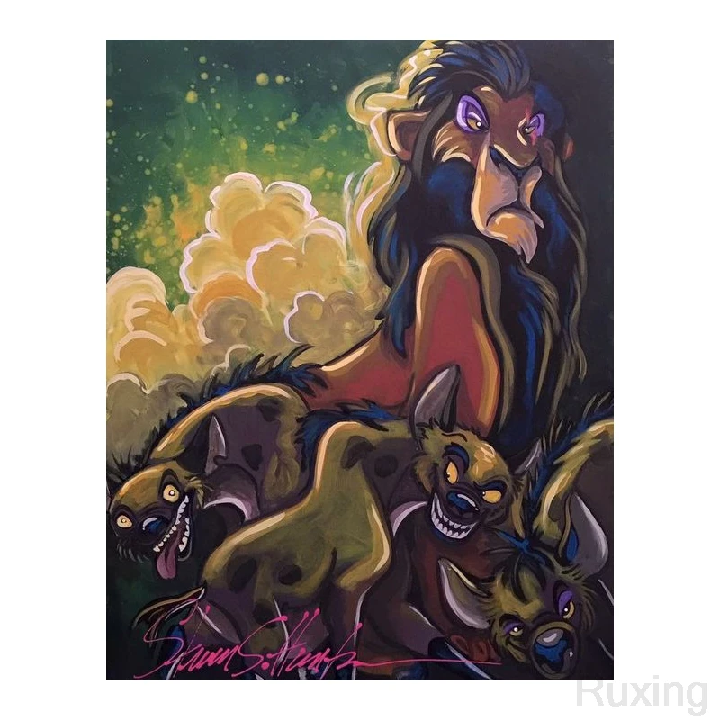 

5D DIY Diamond Painting European and American animation"Lion King"Embroidery Square Diamond Cross Stitch Rhinestone Mosaic decor