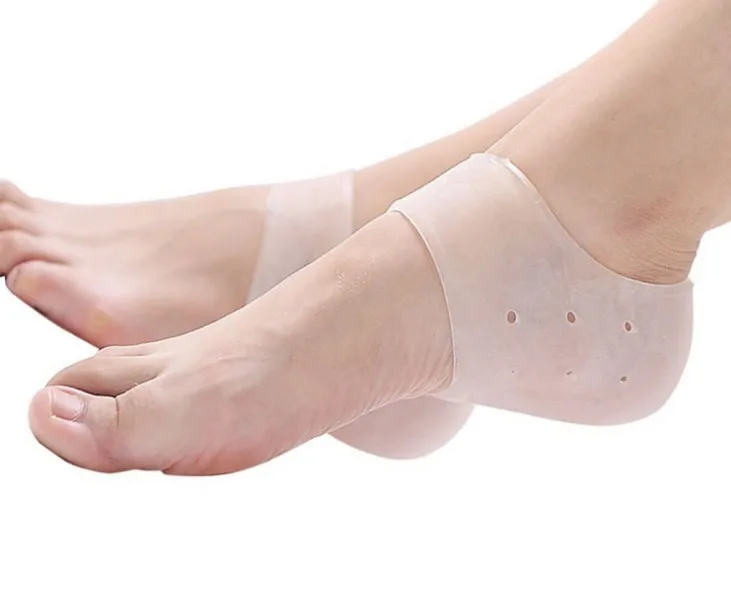 1 пара нежных силиконовых увлажняющих Гелеобразные напяточники, такие как треснутый уход за кожей ног протектор с дыркой для дыхания
