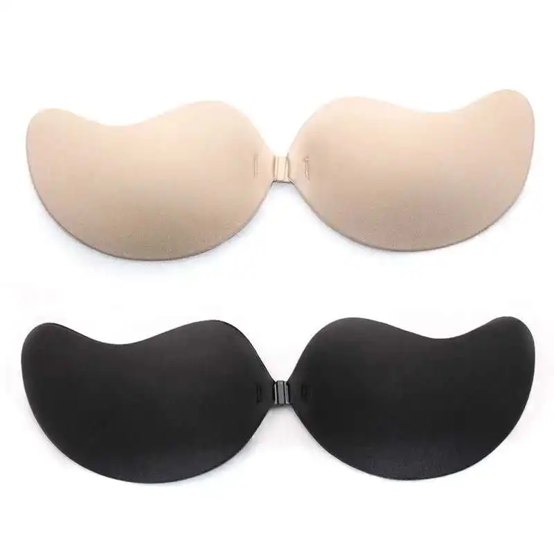 

1pc Women Silicone Push Up women's underwear Invisible Bra Self Adhesive Strapless Bandage Blackless Solid Bra