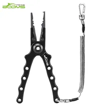 Booms Fishing X02 Aluminum alloy Fishing Pliers Split Ring Cutters Hooks Remover Tool with Retractable Lanyard and Sheath Tackle
