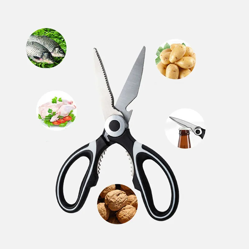 

Kitchen Scissors Knife for Fish, Meat Vegetables Chicken bone scissors Stainless Steel Multifunction Cutter Good Kitchen TOOLS