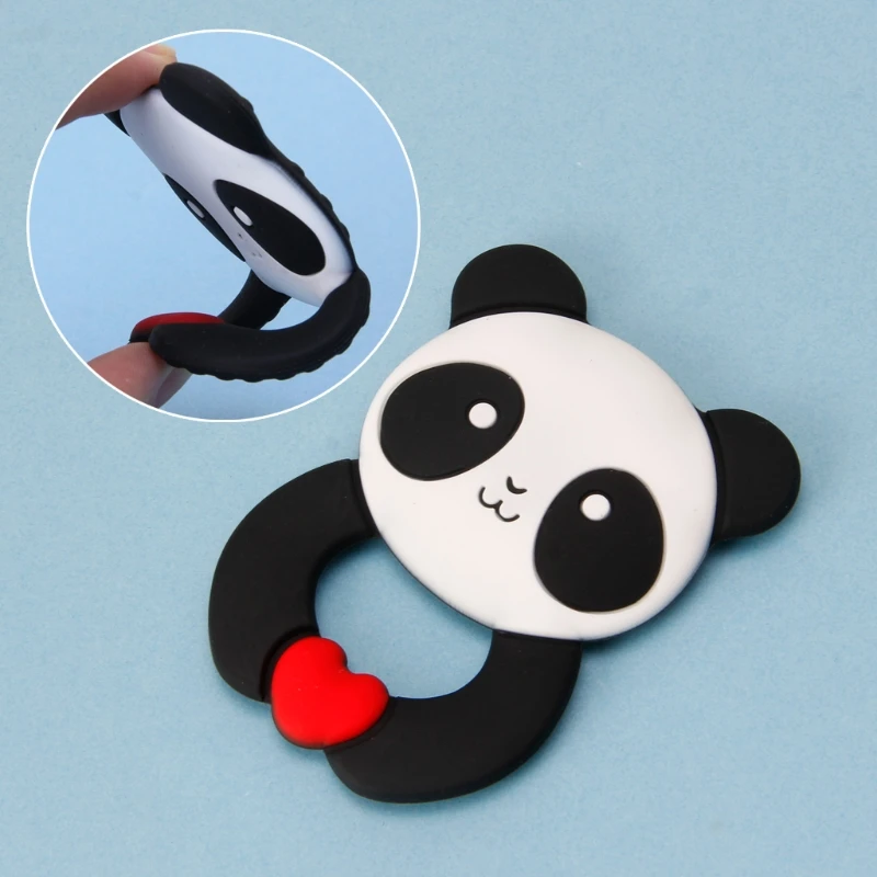 

Panda Baby Teethers Pendant Necklace Accessory BPA Free Silicone Chew Toys