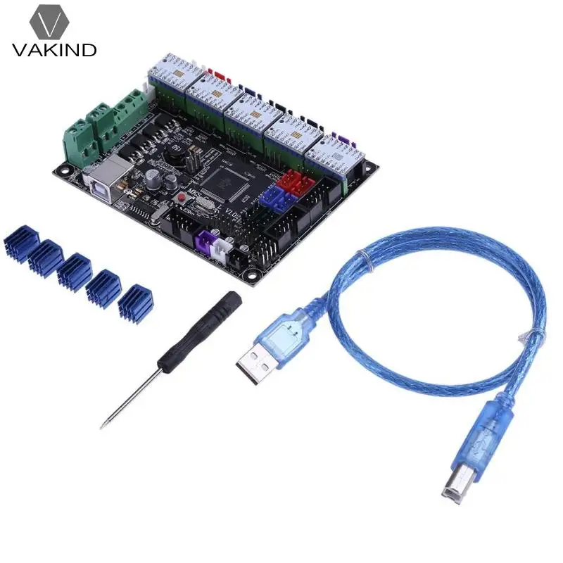 

MKS Gen L V1.0 Integrated Mainboard Motherboard Control Board +5pc TMC2100V1.3 Stepper Motor Driver w/ Heatsink 3D Printer Part
