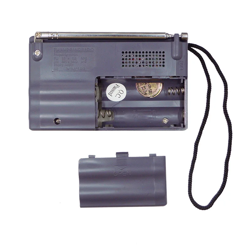 4 New Sale Mini Portable Radio FMAM Outdoor Sport Radio Wireless Stereo Car Radio Loudspeaker FMAM Music with Antenna for Older