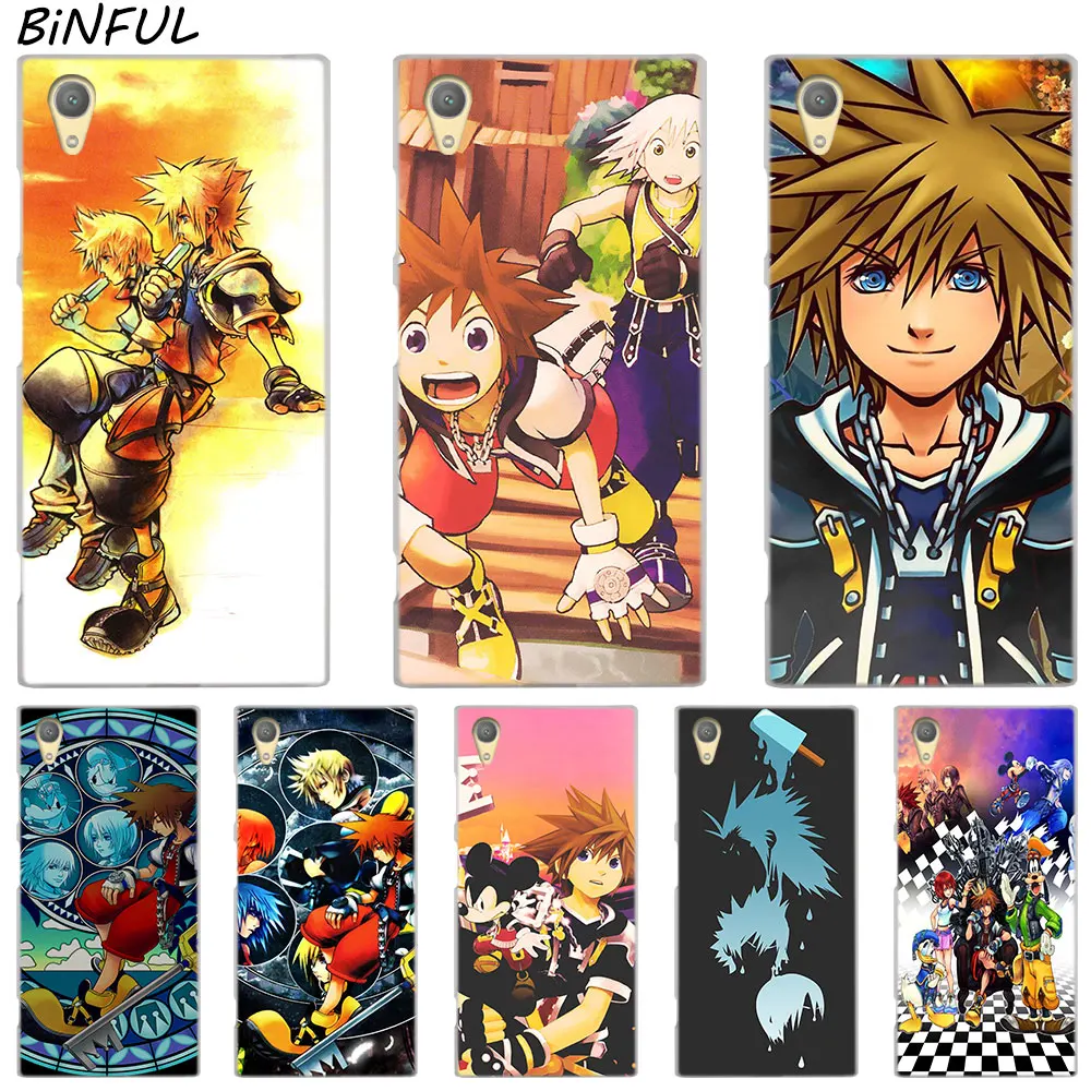 Чехол с витражным стеклом Kingdom Hearts для Sony Xperia Z3 Z5 Premium M4 Aqua M5 X XA XA1 C4 C5 E4 E5 XZ XZ2 Compact