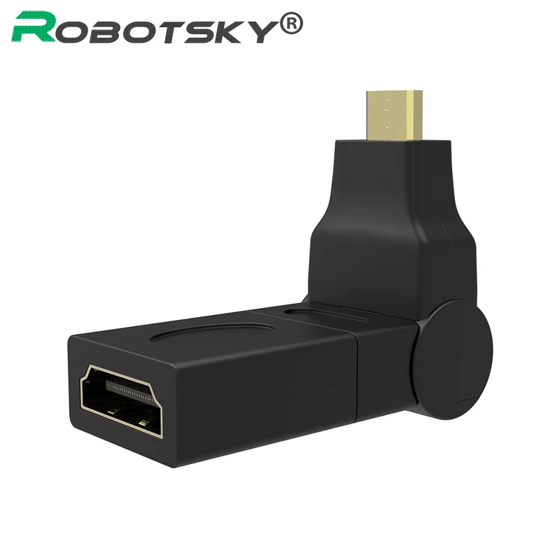 360 degrees angle 1.4v hdmi adapter Mini HDMI to HDMI female