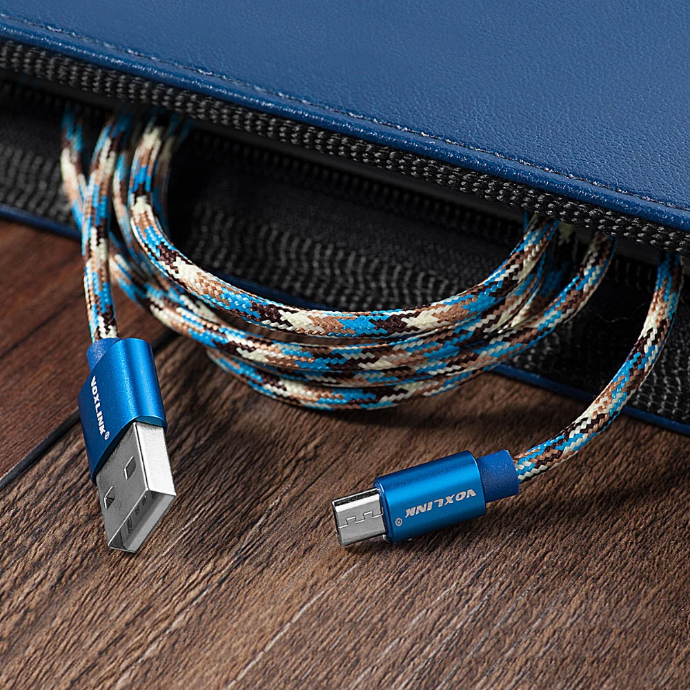 VOXLINK Micro USB кабель 2A Быстрая зарядка микро кабель для передачи данных для samsung/xiaomi/lenovo/huawei/htc/Meizu Android кабели для мобильных телефонов