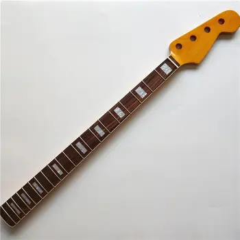

Electric P Bass Guitar Neck yellow Replacement Maple Wood 20 Fret