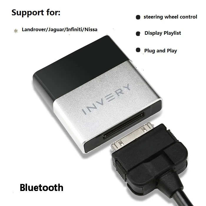 30 pin ipod interfacer Bluetooth музыкальный адаптер для Land Rover infiniti Nissan Jaguar Volvo C30|Кабели