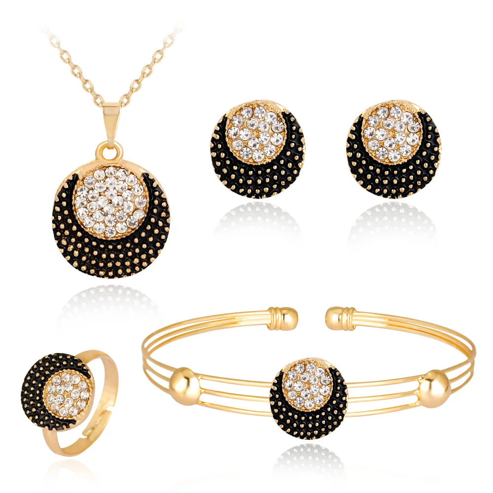 

Crescent Necklace Earrings four-piece fashion necklace set fashion jewelry