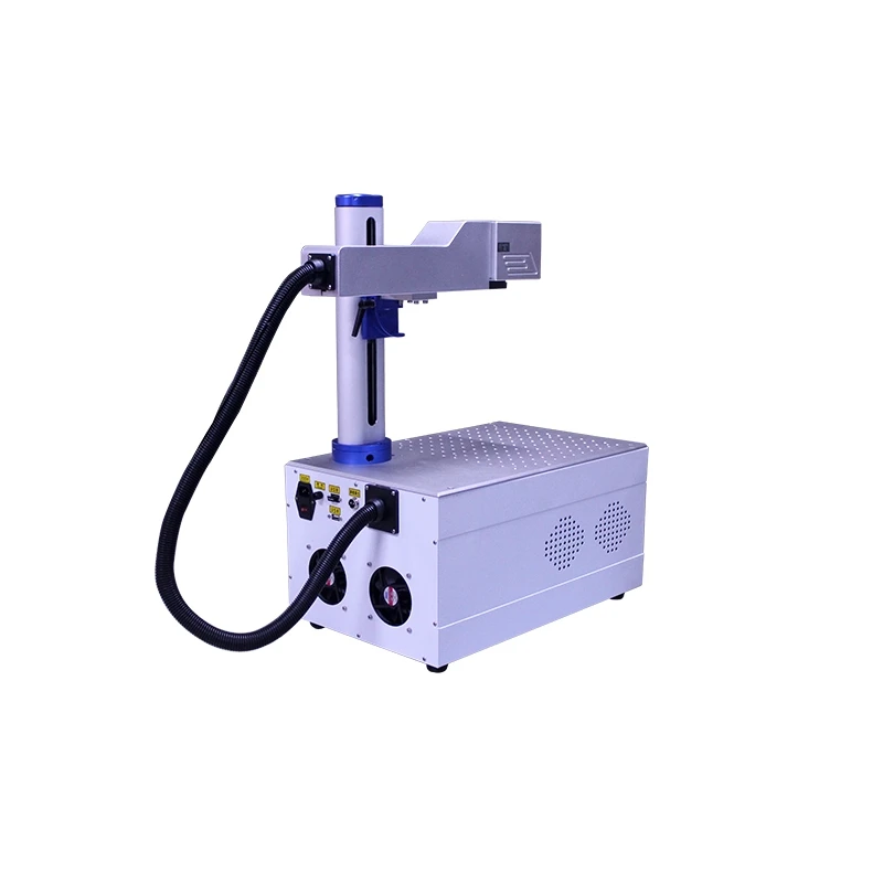  220V/110V Portable LY 20W FB06 mini optical fiber laser marking machine with computer for metal woo