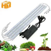 12 В 12 В 5630 Светодиодная жесткая лента IP68 Водонепроницаемая светодиодная лампа для выращивания растений красный синий 3:1 для аквариума теплицы гидропоники