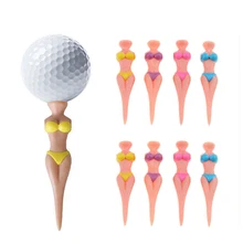 10pcs/bag size 70mm Sexy Bikini Lady Newest Design Golf Tees plastic golf tees