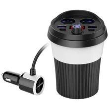 Bluetooth автомобильный fm-трансмиттер светодиодный дисплей автомобиля напряжения батареи обнаружения громкой связи Поддержка bluetooth стерео воспроизведения музыки зарядное устройство