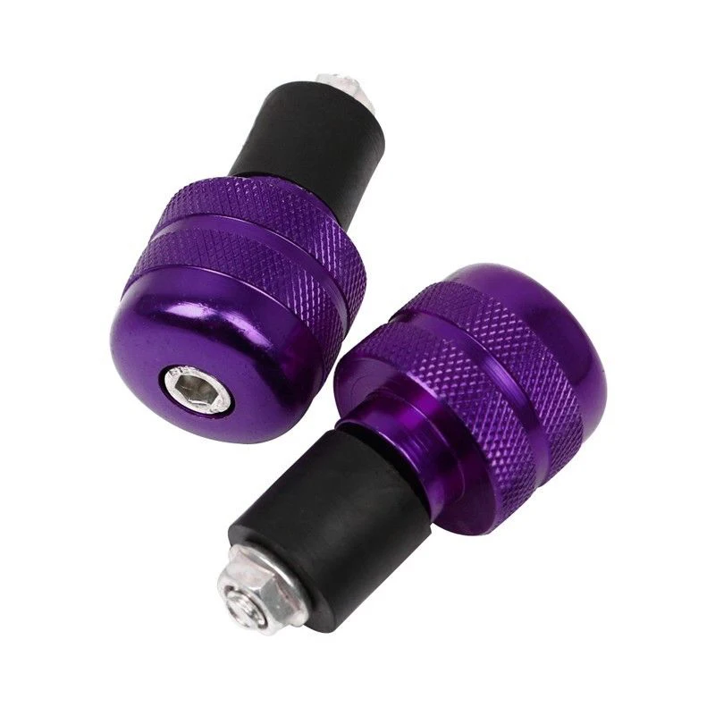 

2pcs Aluminum 7/8 inch Motorcycle Handlebar Gear Balanced Plug Universal Handle Bar End Grips Slider Black