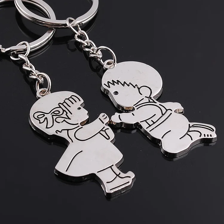 Wedding Keychain Couple Gift Cute Women Men Car Key Chain Keyring Cover