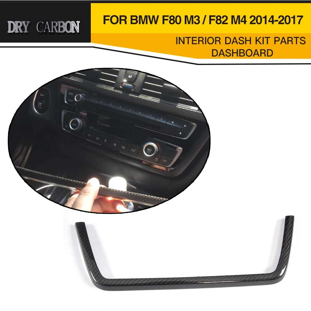 Отделка карбоновой внутренней приборной панели детали для BMW F80 M3 Sedan F82 M4 Coupe 14 17