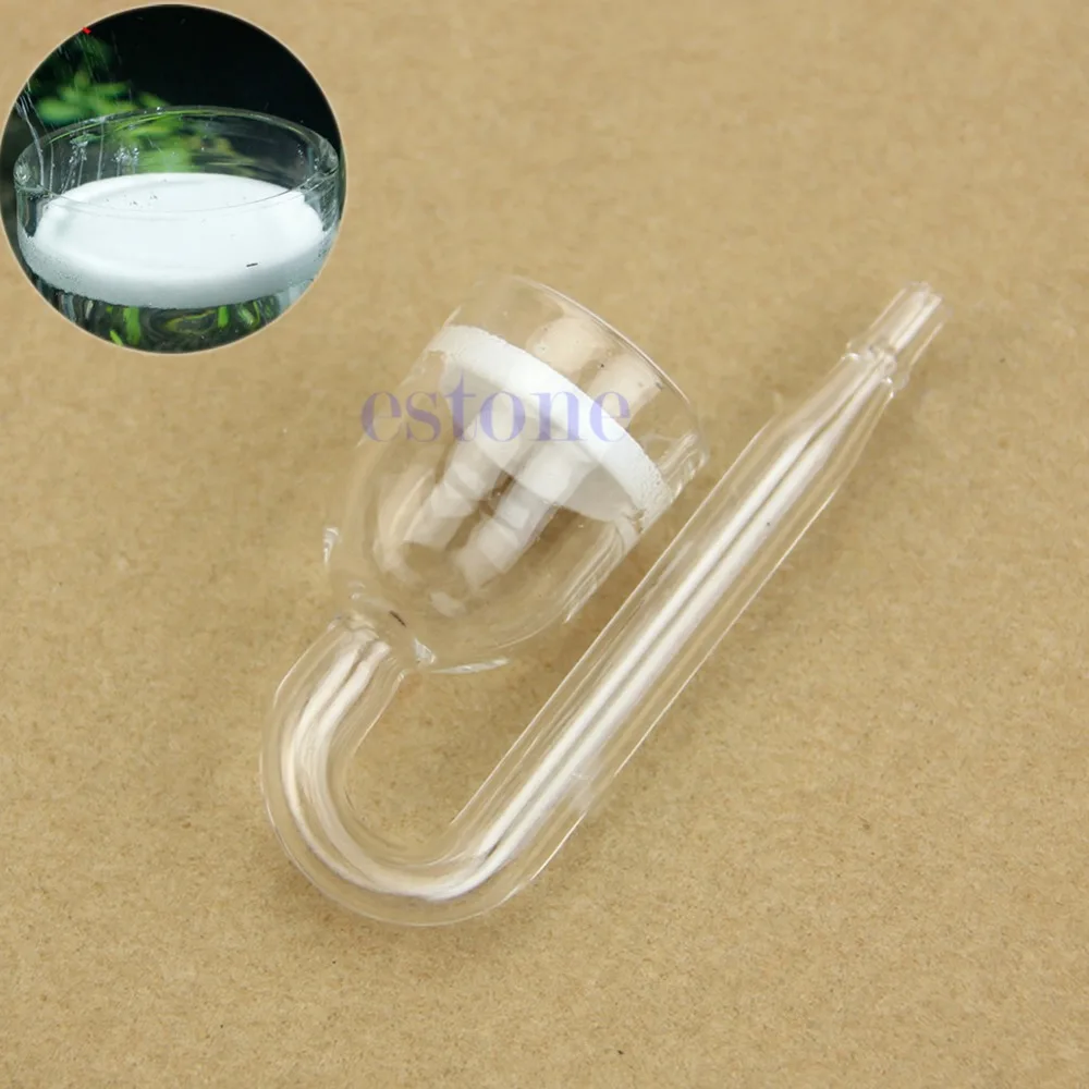 

New CO2 Nano Diffuser Glass Ceramic For Plant Fish Tank Aquarium Hot HT0803