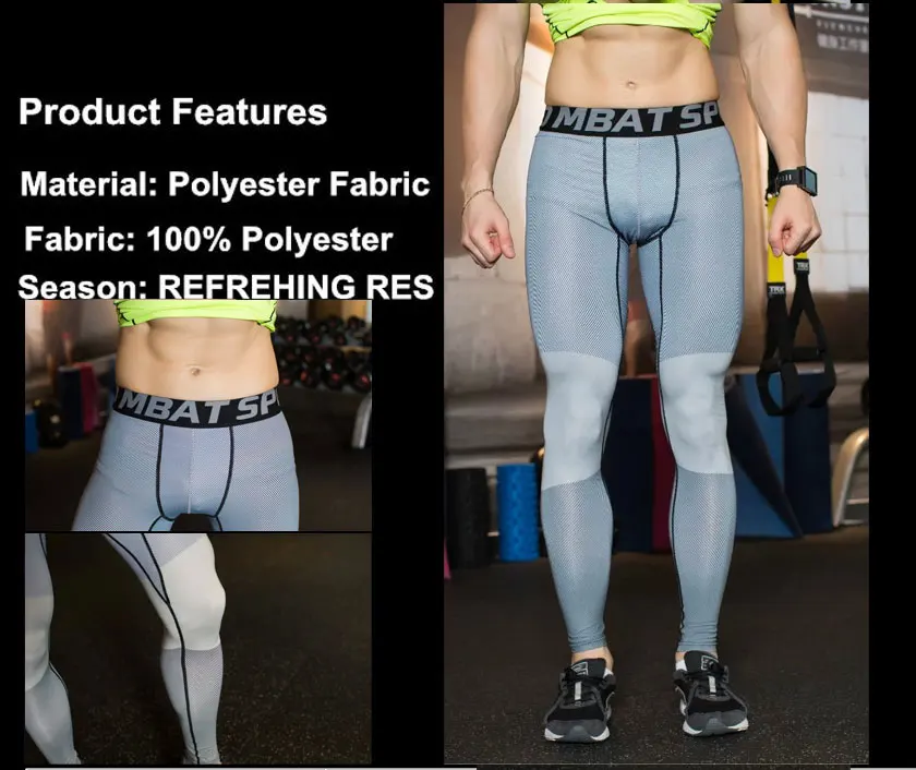 Men Brands Compression Riding pants Tight Long Pants Mens Joggers Trousers High Quality Compression Pants Movement Mens Pants