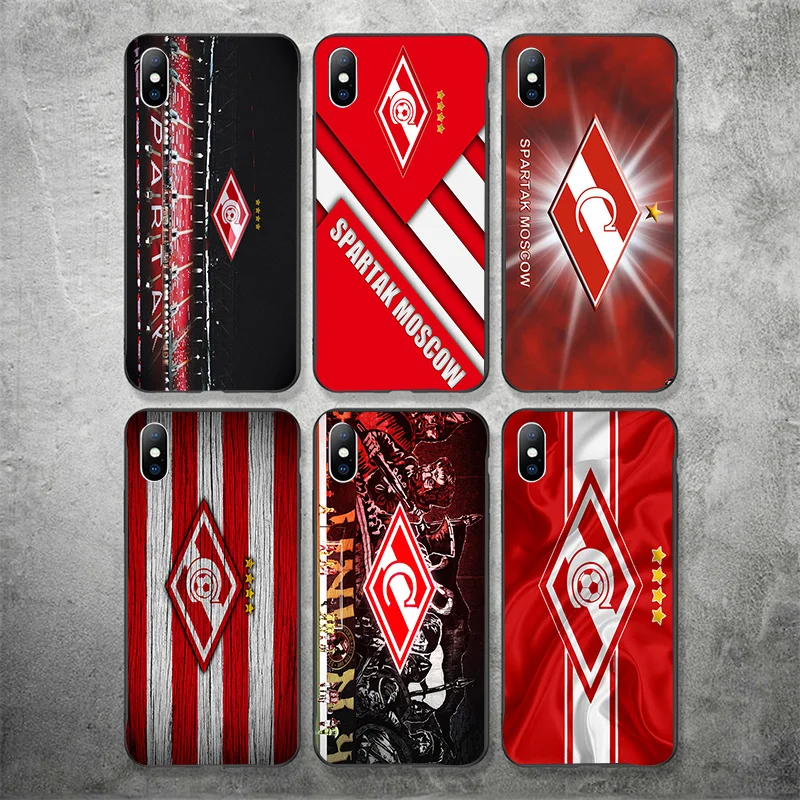 

Yinuoda Spartak Moscow Team Phone Case DIY Picture Black Soft TPU Cover Luiz Adriano For iPhone X XR XS MAX 7 8 7plus 6 6S 5S 5