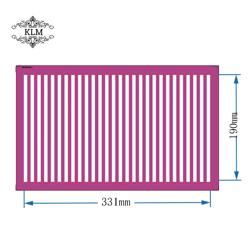 Прямоугольный полосатый узор сетчатый трафарет рукоделие распылитель краски форма для сторон торта