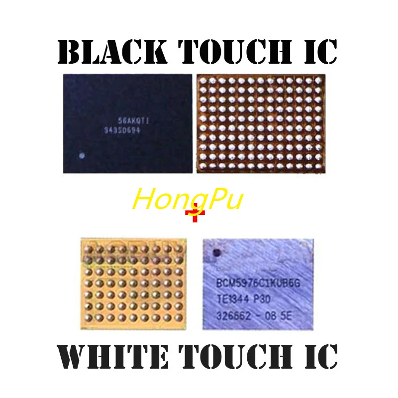 2pair-lot white BCM5976 U2401 +black 343S0694 U2402 touch digitizer screen ic chip for IPHONE 6-6+-6