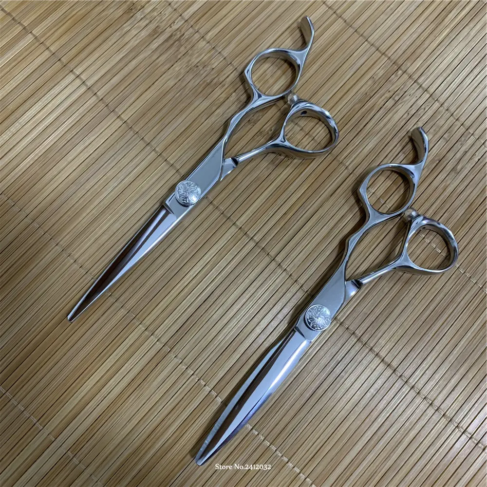 Япония Горячая Профессиональная парикмахерская ножницы для стрижки волос 5," 6" 440C высокое качество Парикмахерская ножницы H-19
