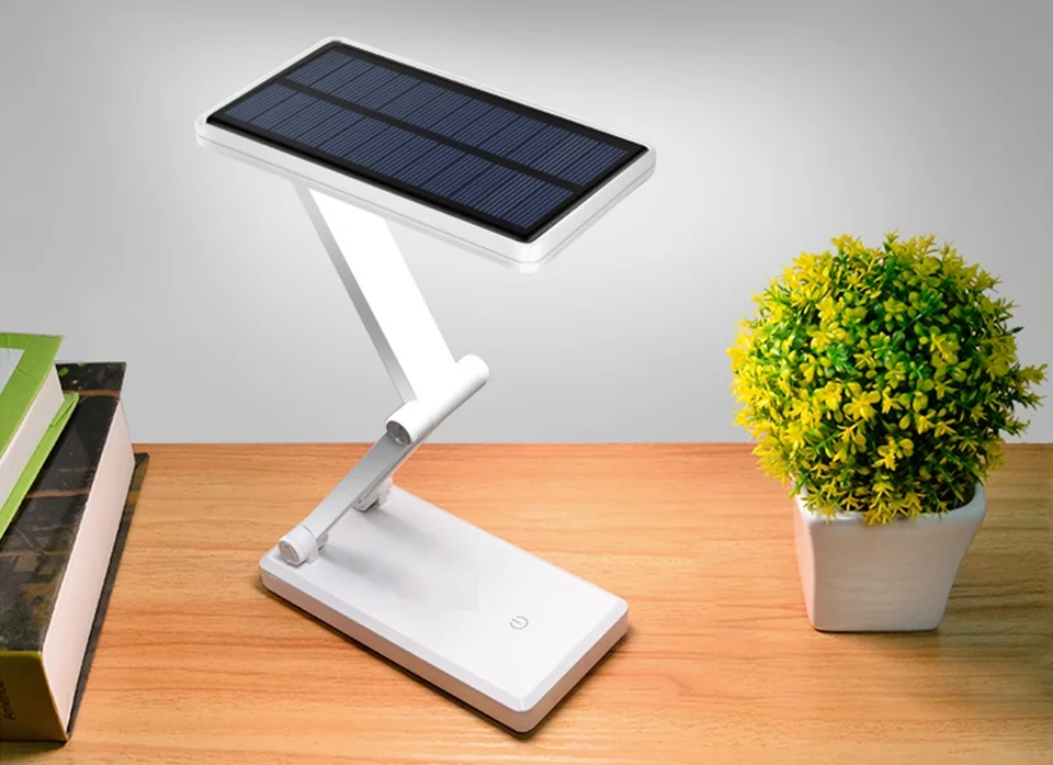 Энергосберегающая солнечная батарея USB перезаряжаемая Складная и регулируемая настольная лампа светодиодный светильник с 24 светодиодный s лампа для чтения
