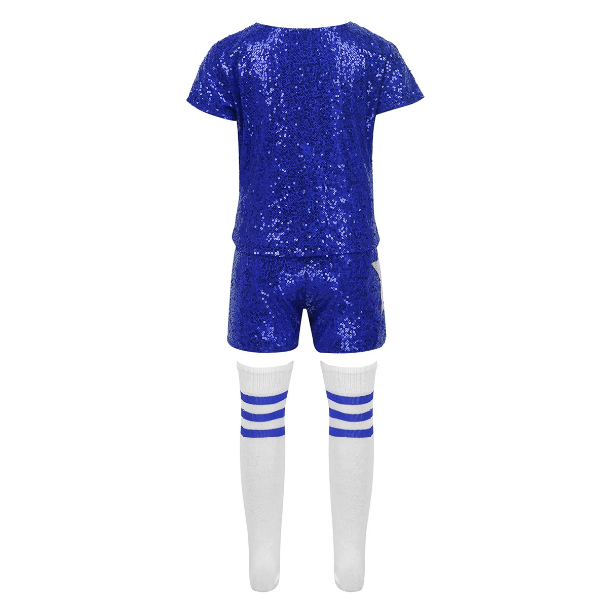 TiaoBug أطفال مراهقون النجوم الترتر قمم السراويل الجوارب الرقص مجموعة الأطفال الفتيات الهيب هوب الجاز مرحلة الشارع الرقص المشجع زي