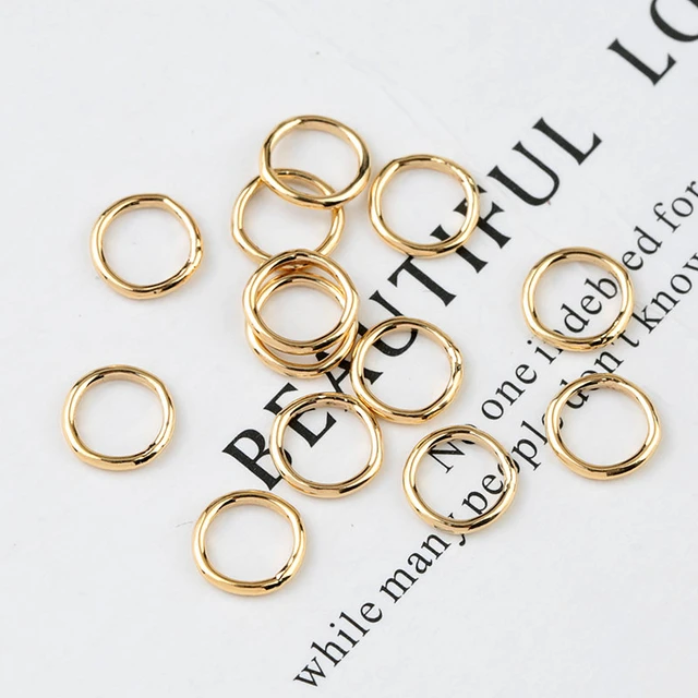 10pcs 2/3/4/5/6mm 14K gold filled closed jump rings 14K gold filled Split  Rings For Keychains Making & Bracelet Jewelry Findings - AliExpress