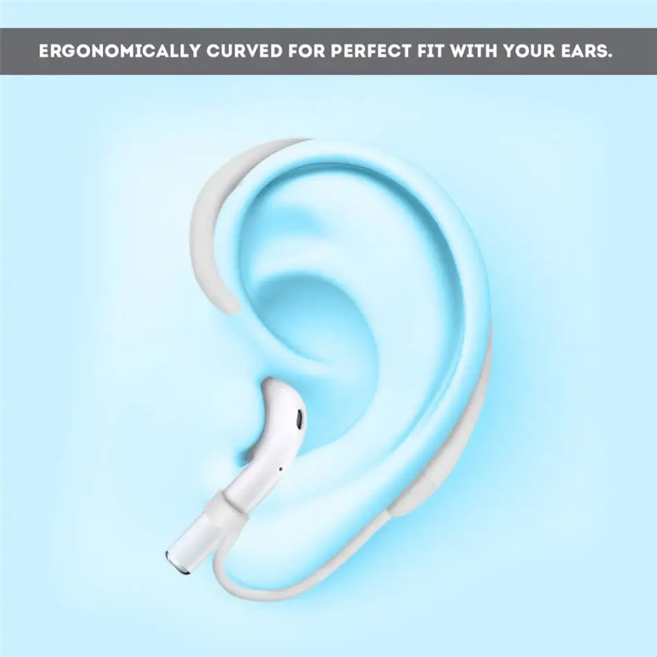 

Protective Earhooks Holder Secure Fit Hooks for Airpods Apple Earphones Accessories Anti-lost Ear Hook 1 Pair