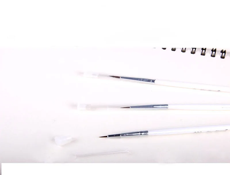 EZONE 6 шт. кисть для масляной живописи ручка-закладка нейлоновая многофункциональная ручка для акварели разного размера художественная