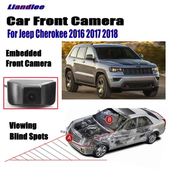 

Liandlee For Jeep Cherokee 2016 2017 2018 Car LCD Screen Monitor 4.3" Front View Camera Grill Embedded Cigarette Lighter Switch