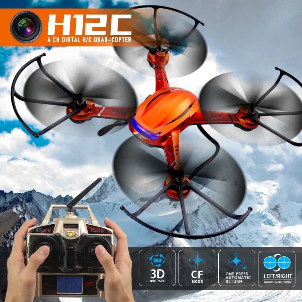 Buy Cheap JJRC H12C RC helicopter Drone with 5.0MP Camera 2.4G 4CH Headless Mode One Key Auto Return RC Quadcopter toys VS MJX X101