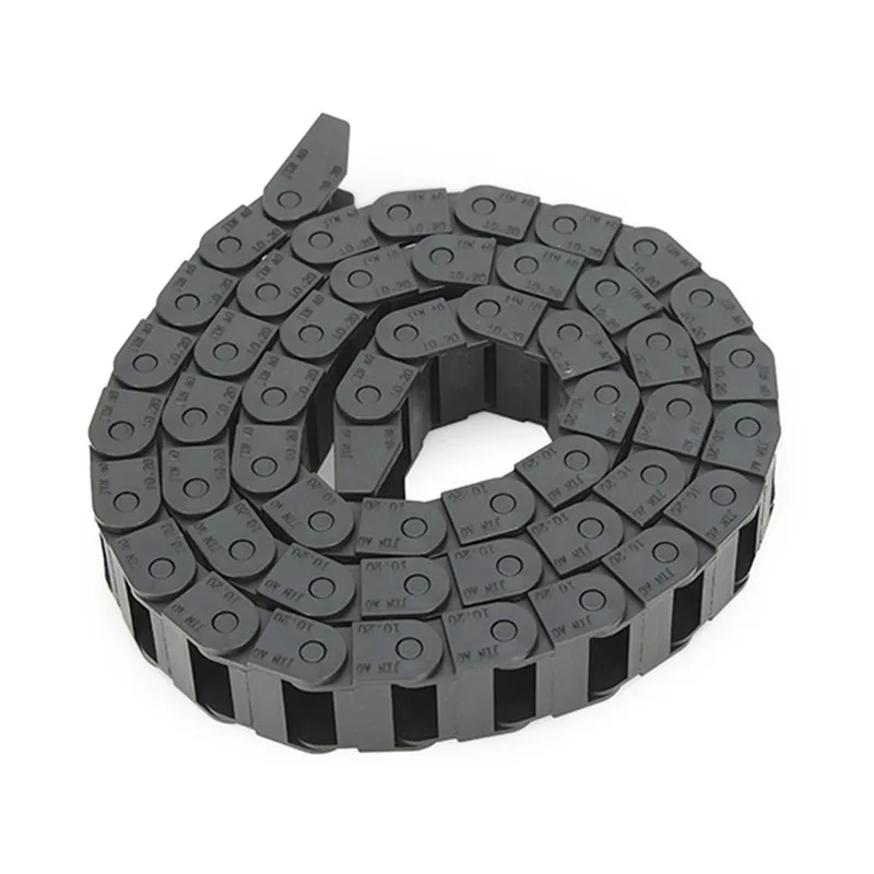 

SULEVE 1pc 10 x 20mm Plastic Cable Drag Chain Wire Carrier Length 1000mm For CNC Router Machine Brand New