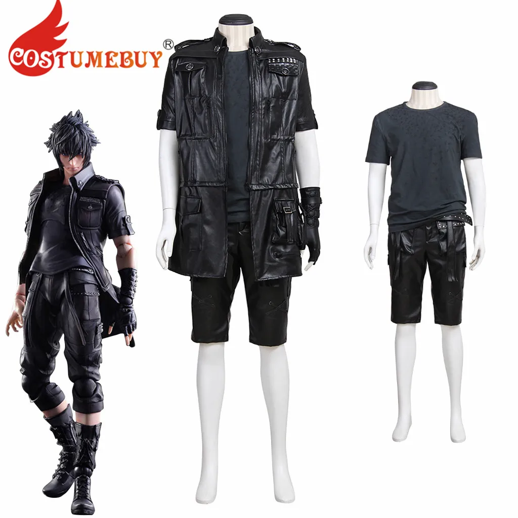 CostumeBuy игр Final Fantasy XV ноктис люцис кэлум Косплэй взрослый костюм Для мужчин наряд для косплея на Хэллоуин L920