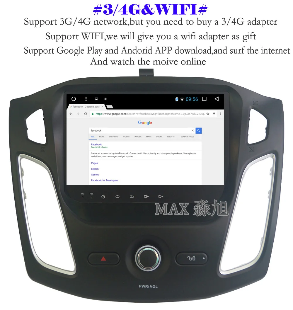 Top MAX 2G 32G Android 8.1 Car DVD Player for Ford Focus 3 2012 2013 2014 2015 Car Radio RDS Navigation System Map 4G WiFi SWC BT 8