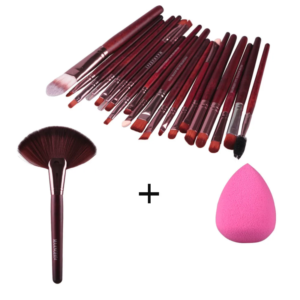 22pcs Makeup Brush Makeup Sponge Makeup Foundation Brush Foundation